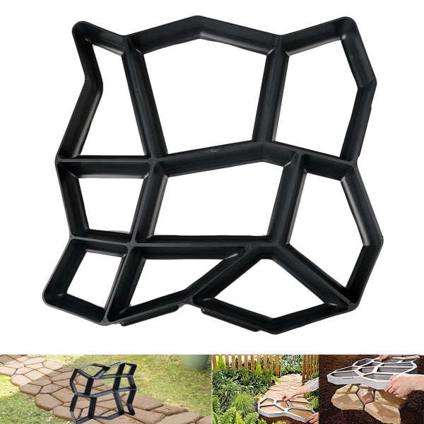 Floor Path Makerform Form Återanvändbar form - DIY-belægning Holdbar for trädgårdsgräsmatta