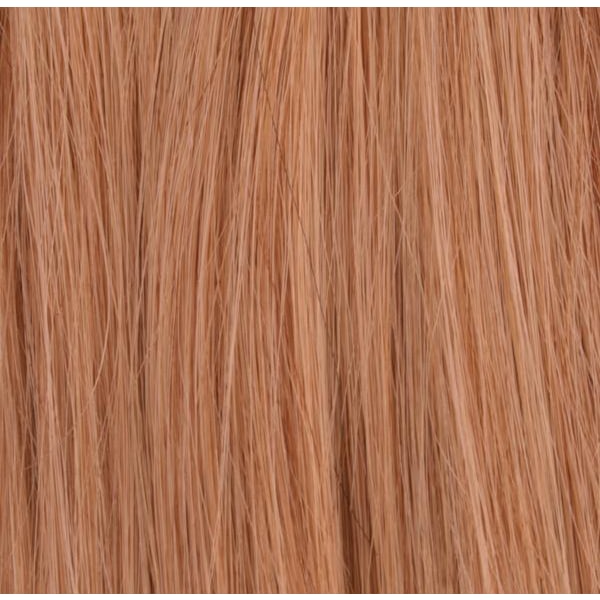 #16 - Alkuperäinen äkta hårförlängning remy nagelslingor Ljusbrun 45cm 0,5g/ögla