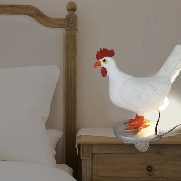 Kycklinglampa Intressant äggljussimulerad djurstil dekoration för hus