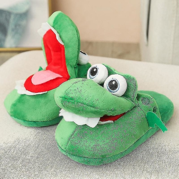 Tecknad krokodilskor Plyschleksaker Rolig gosedjursmus kan åpne Barn inomhusskor Barn Kreativa Födelsedagspresenter38-39