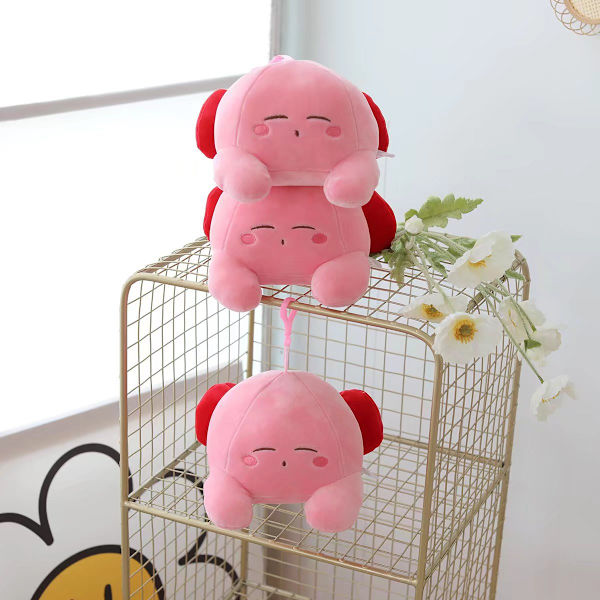 Nukkuva Kirby All-Star -sarja 8-tuumainen pehmolelu Siristelevä Kirby Pieni riipus 20cm