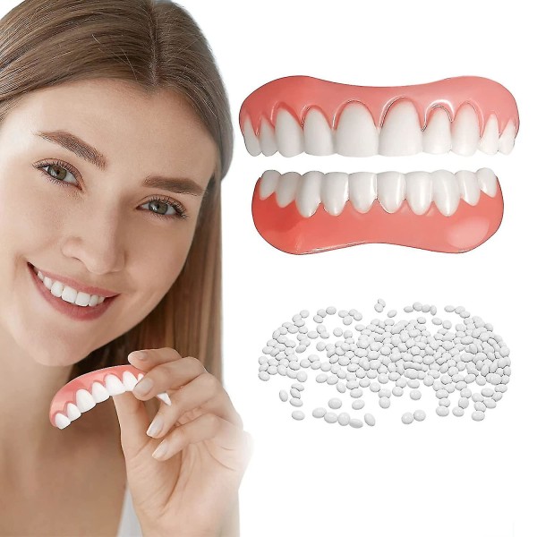Fake Teeth Kosmetiska Tänder Comfort Upper And Lower Ja
