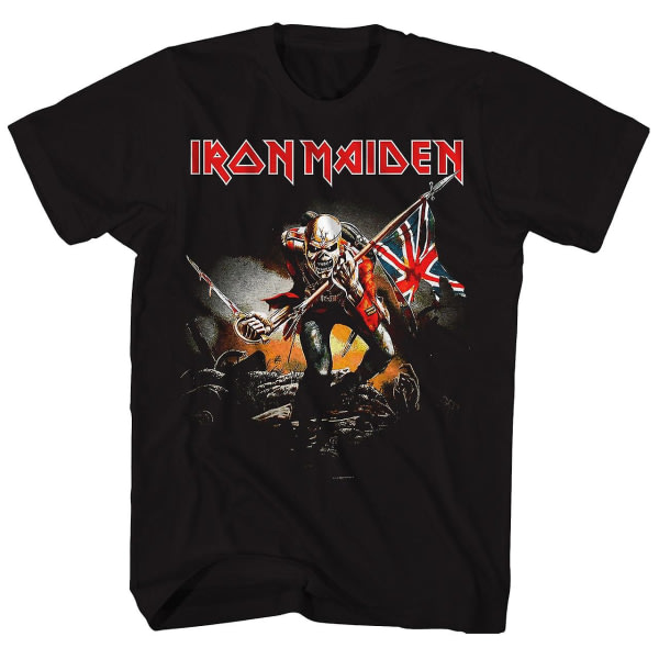 Iron Maiden T-shirt Trooper Union Flag Art Iron Maiden ESTONE XL
