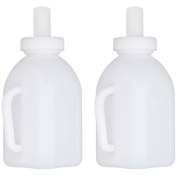 Klber flaska, 1 liter kapacitet, tjock, hållbar, lätt att rengöra, kalvmjölksdispenser med avtagbar spene