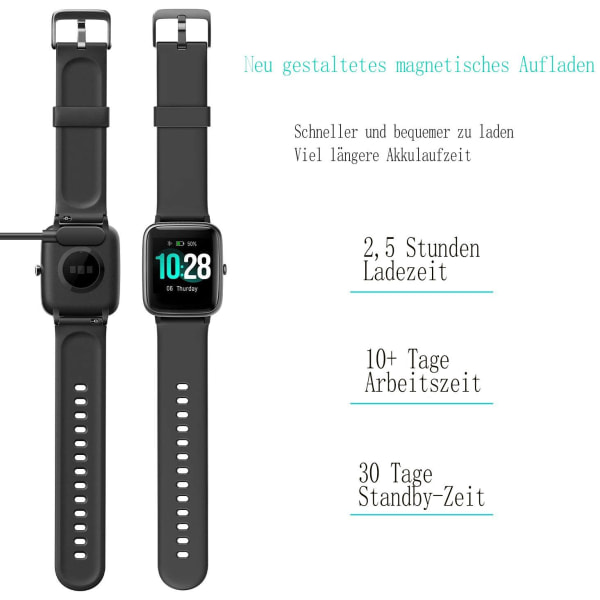 Smartwatch, fitness tracker-klokke 1,3" HD full berøringsskjerm