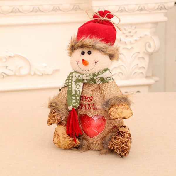 Jul tecknad docka presentpåse for äpplen Snygga julklappspåsar till julfest present Hjortar