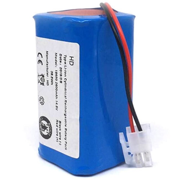 Oppladbart batteri 14,8v 2600mah Robotstøvsuger Tilbehør Deler for A4 A4s A6 [DB] Blue