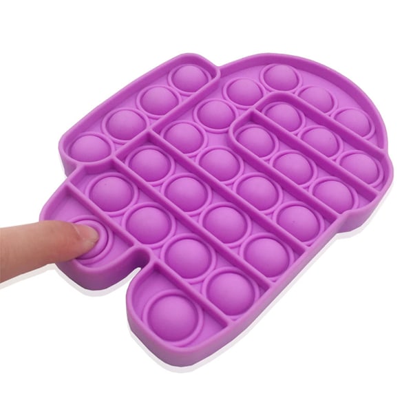 Blandt os Pop It Push Bubble Stressboll Sensory Fidget Toy Purple