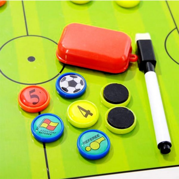 Aluminiumlegering Fotboll Magnetic Tactical Board Flerfarget