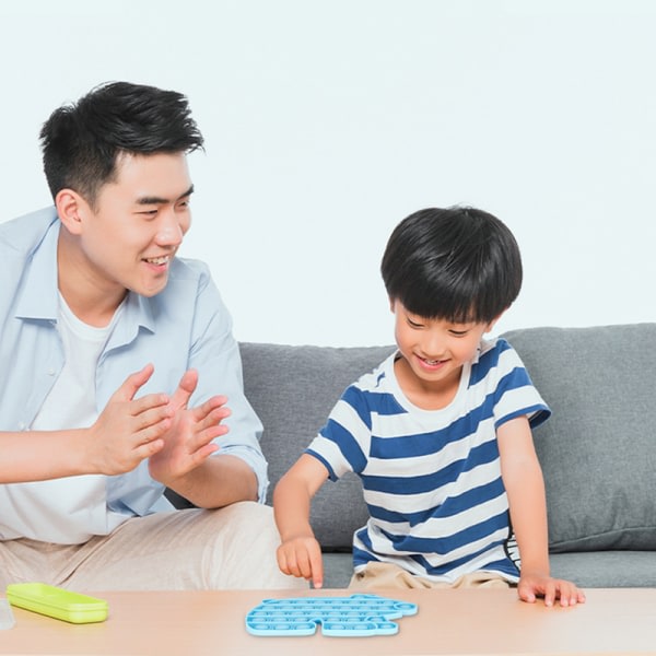 Pop It Fidget Toy Djurform Push Pop Bubble Sensorisk Fidget Toy Stressreducerende Anti-ångestleksak til barn B