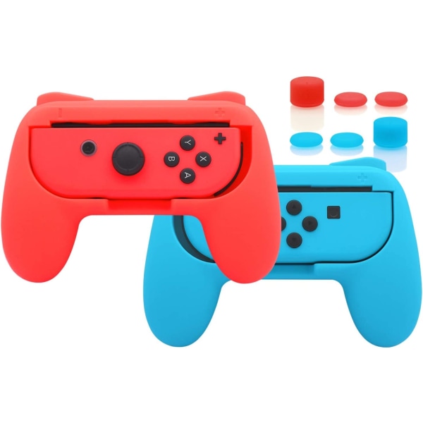 Controller Grip for Joy Con Controller Accessories - Blue an