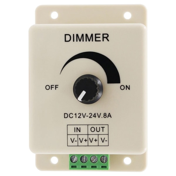 LED manuell dimmer / monokrom dimmer 12V 8A monokrom dimmer