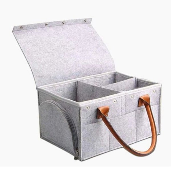Handresväska med stor kapacitet, vikbar baby i filt
