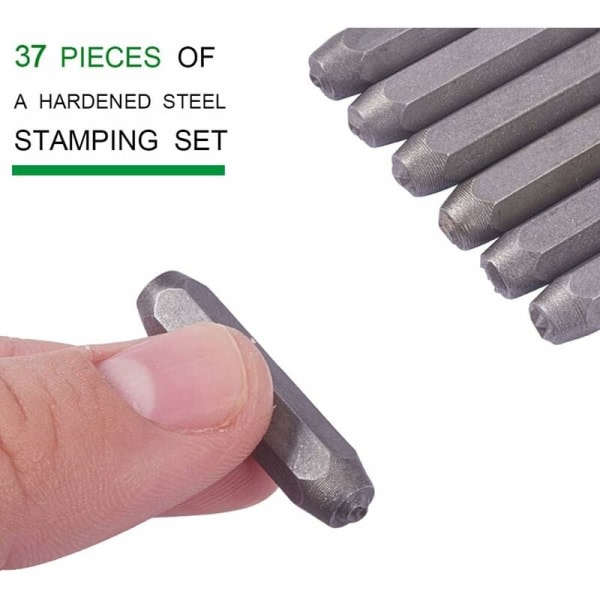 36 st Scrapbog DIY Iron Seal stämplar Bokstaven A til Z og nummer 0-8
