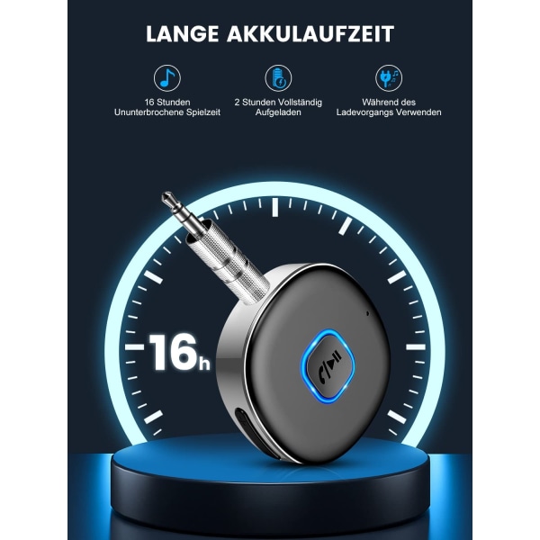 Bluetooth-adapter, for musikkstrømming/håndfri-samtaler