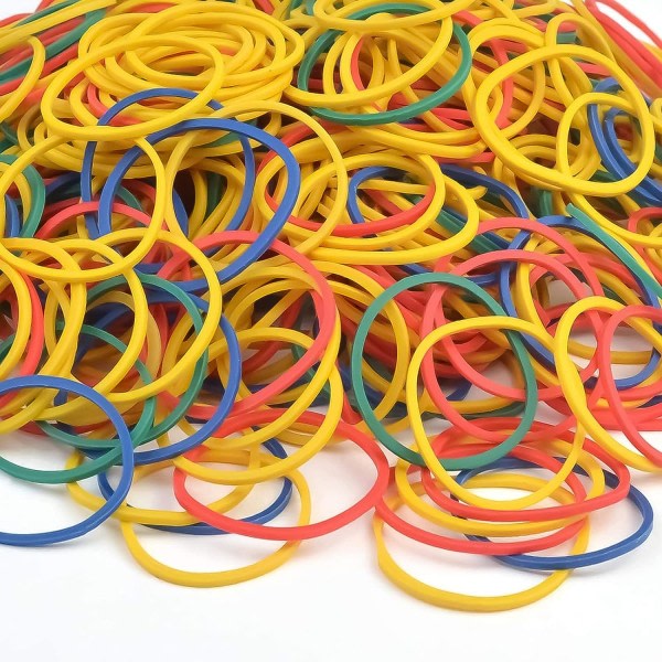 Elastisk gummiband, robusta tjocka stretchiga fargede band, naturlig elastisk band for skolans hemmakontorstillbehör Industriell hantverk DIY