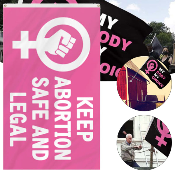 Garden Yard rektangulär feministic flagga Försvara kvinnors rättigheter Bannerit 7