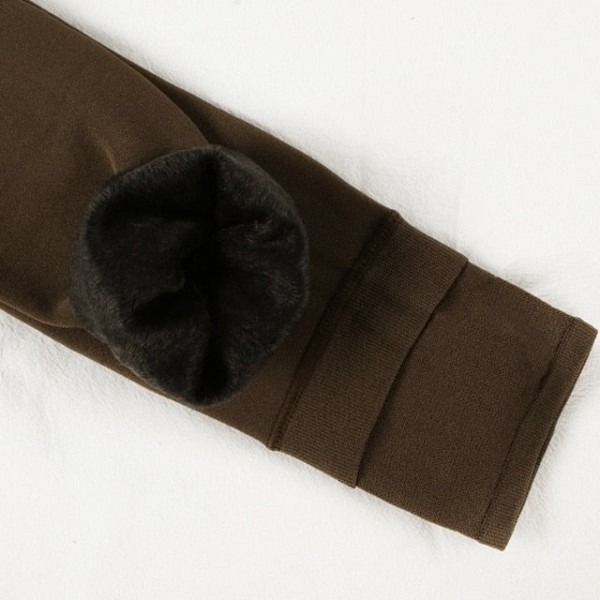 ATHVOTAR Vinter Varme Strømpebukser Dame Elastiske Slanke Fleece Strømpebukser Fløjl Tykke Strømpebukser Høj Talje Sexede Bodystockings Kvinde Kaffe Coffee M