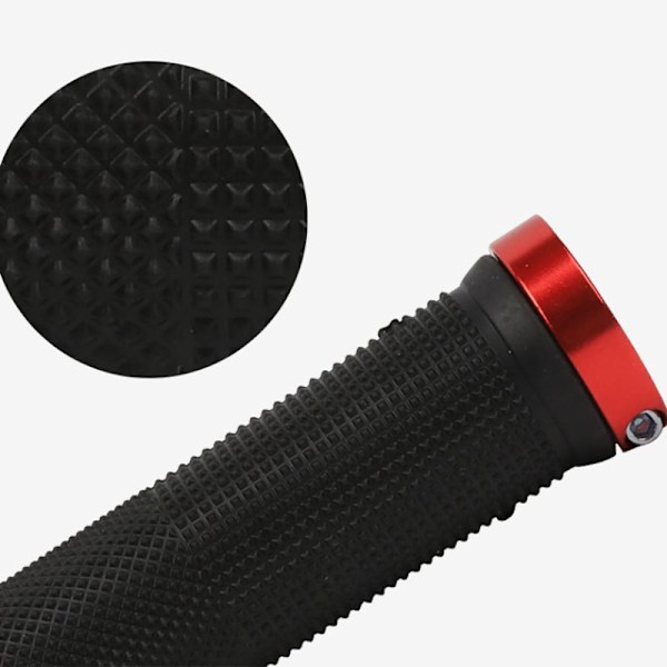 Gummi MTB-pyörän kahvat Cykel Handtag Grip Antisladd Cykling Han Red