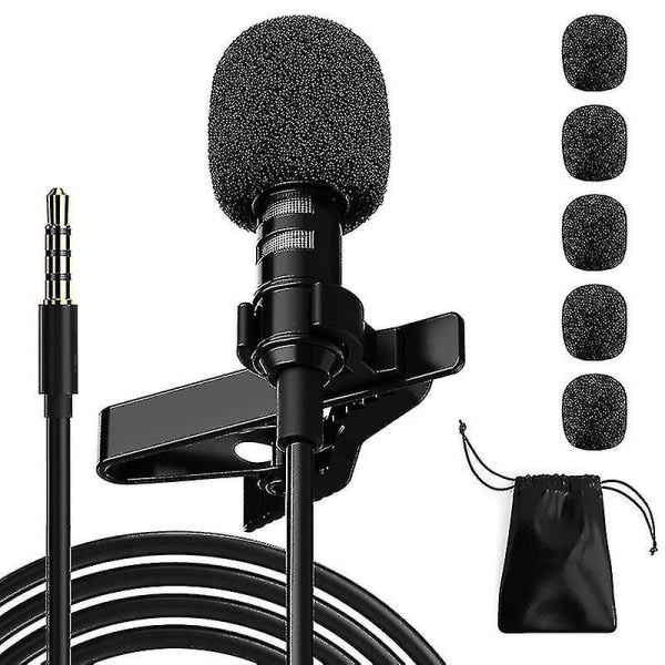 3,5 mm minimikrofon Lavalier-mikrofon kompatibel med Int DXGHC
