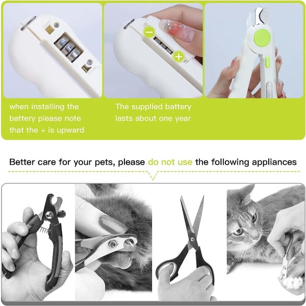 Pet Nail Clippers with LED Light Nail Clippers