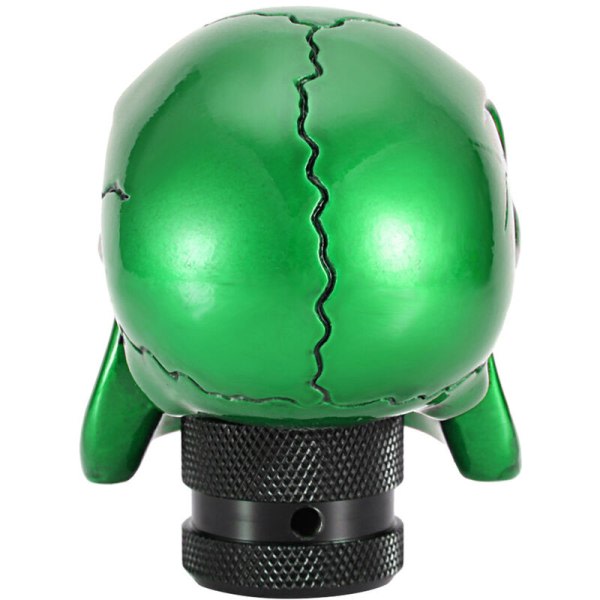 Skjelett Skull Head Car Modifierad växelspak Stick Spak Växelspak Universal Grön
