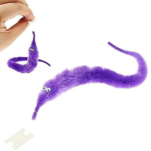 9kpl Magic Worm Toys, heiluvat Twisty Fuzzy Worm Lelut