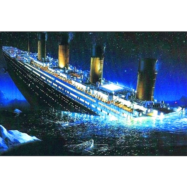 30 x 40 cm, Titanic Diamond Painting Broderi Diamantmaleri