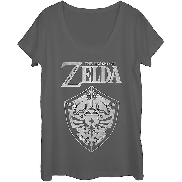 Dames Legend of Zelda Scoopneck Skjorte XXXL