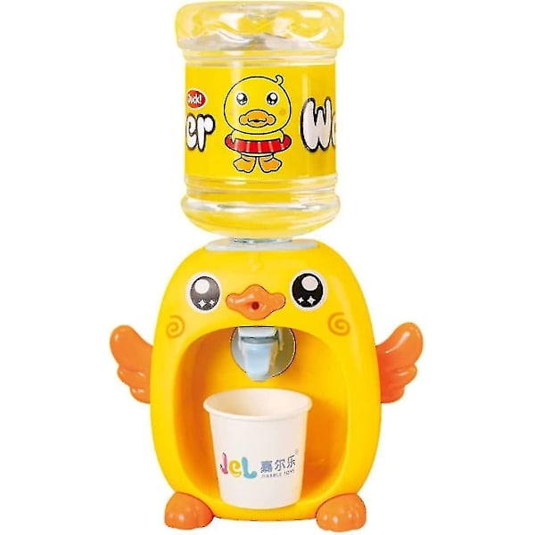 Ubiuo Mini Vatten Dispenser för Barn Cartoon Piggy Frog Vattenmaskin Barn Dricka Vattenfontäner Leksaker för Barn (Anka)