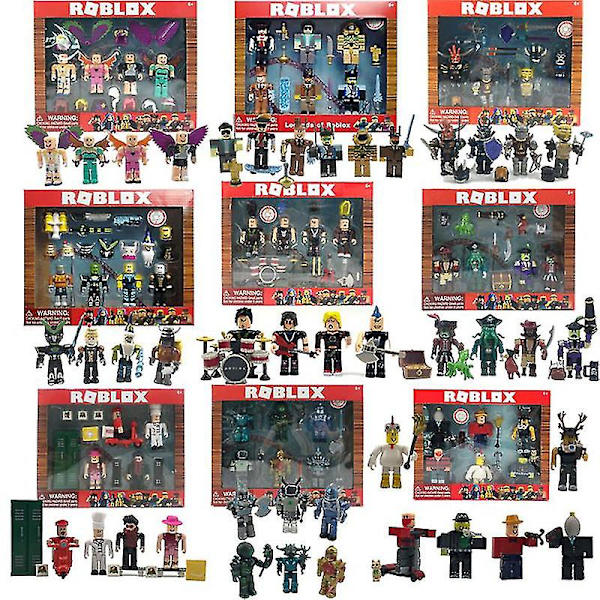 Roblox PVC Actionfigurer 7-8cm Leksakskollektion för barn Set med 3 3 Multicolor