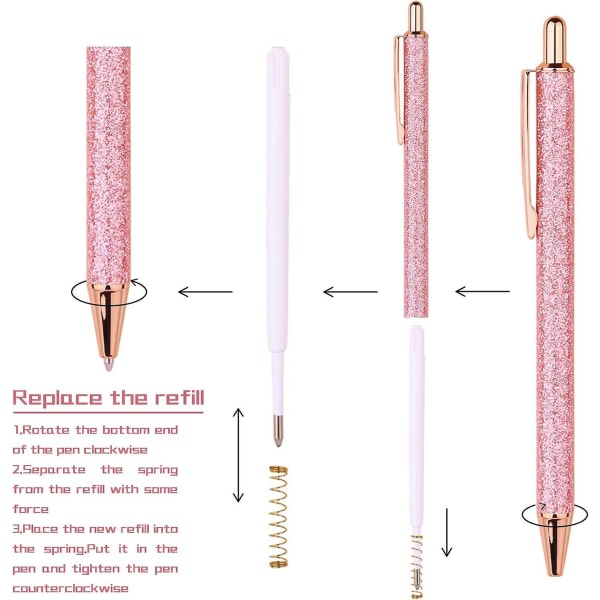 Kxj-4pcs kuglepenne, komfortable skrivepenne, søde kuglepenne kontorartikler til kvinder og mænd