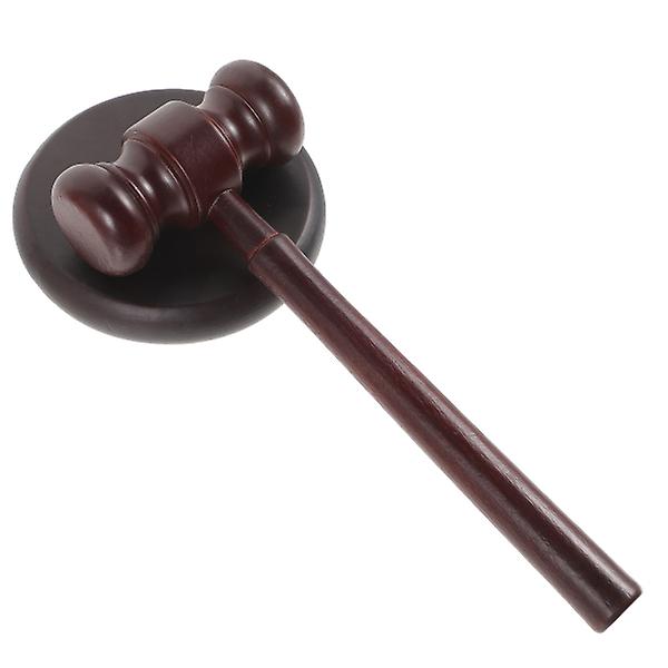 1 sæt holdbar træhammer Praktisk advokat dommerhammer auktionssalg træhammer 17X6,5 cm