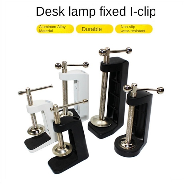 Klemmebeslag Skrivebordslampe Klemme SORT black