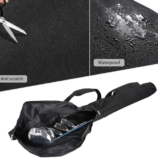 Golf Foldable Bag-driving Range Mini Training Practice Golf Bag Travel Case black
