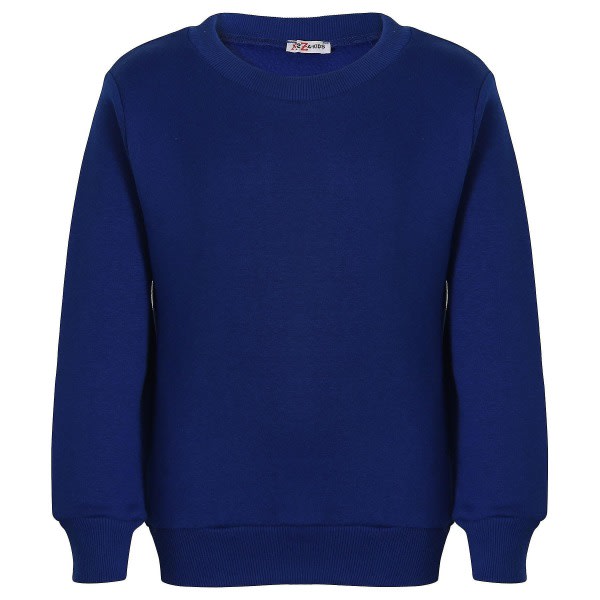 Barn Unisex Sweatshirt Set för enkel träningsoverall Royal Blue 5-6 Years
