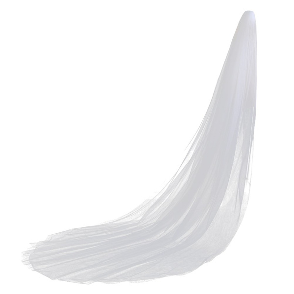 Bröllopsslöjor 3M Långa Brudslöjor Tulle Brudslöjor med Kam (Vit)