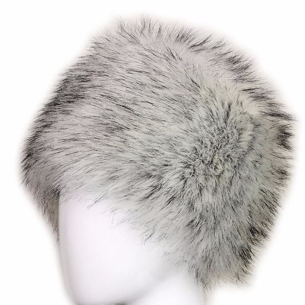 Rysk hatt av fluffig fuskpäls for kvinner Tjock Puffig skidmössa Vintervärmare hatt