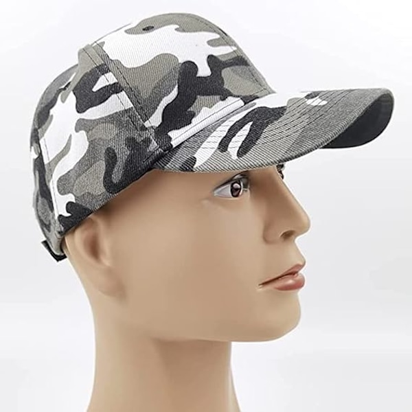 Basebollkeps Camo, Ledig Camo Basebollkeps Solhatt Herrar Pojkar Armé Kamouflage Basebollkeps Unisex Justerbar Klassisk Basebollkeps Dam Solhattar