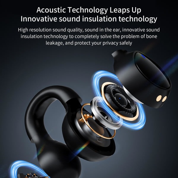 Trådløse øreklokker Trådbundne hörlurar Bluetooth vanntäta minisportsnøkler eller åpne øre In-ear-hørlurar Trådlösa hørelurar