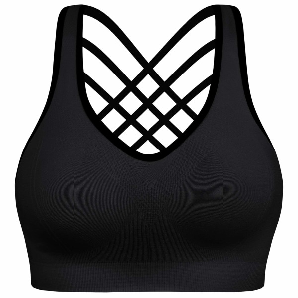 Polstrede sports-BH-er for kvinner - Activewear-overdeler for Yoga Running Fitness
