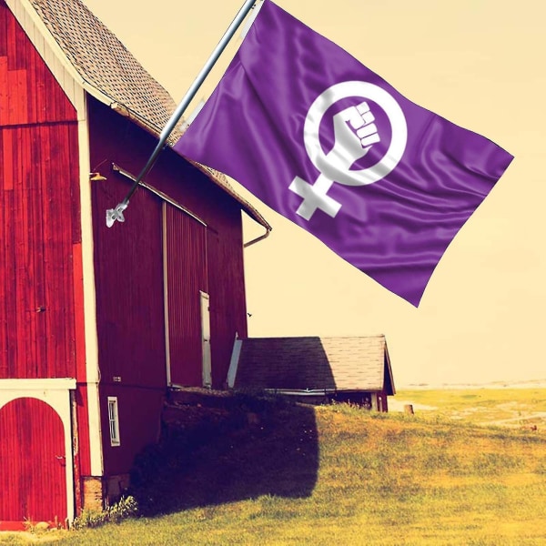 Vakker feminisme banner i polyester, lett og flytende