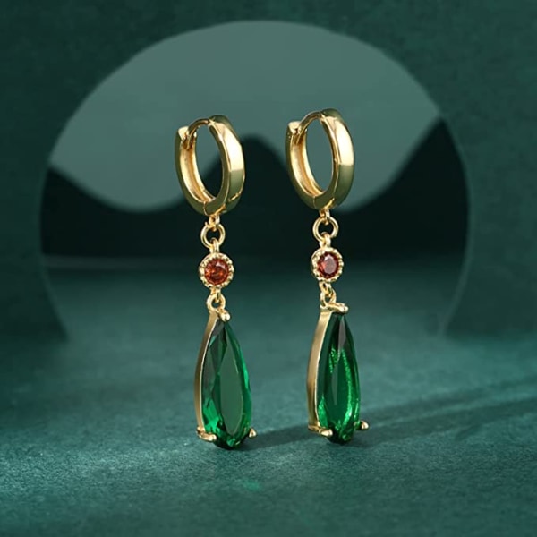 Kvinnors örhängen Smycken Anime örhängen Smaragd örhängen