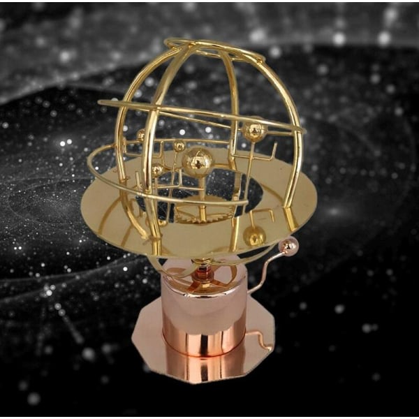 3D metall solsystem modell Retro urverk Planeter Hantverk Kinetisk konst Asteroid solsystem modell Skrivbordsdekoration