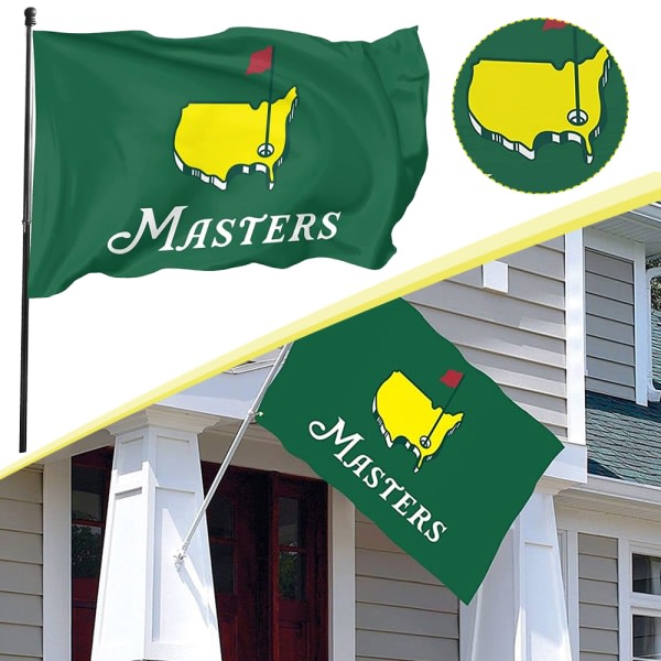 Masters Flag 3x5ft Dubbelsidig innenhus utendørsdekor Banner American Golf Flags A