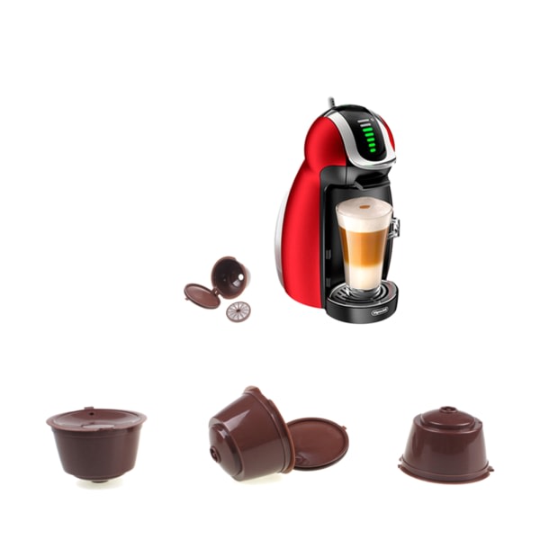 3 genopfyldelige Dolce Gusto Kapsel Genanvendelige Pods Filter