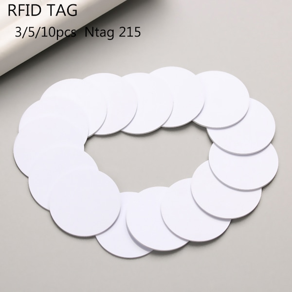5/10 stk Ntag 215 NFC-tagger 5 stk 5pcs