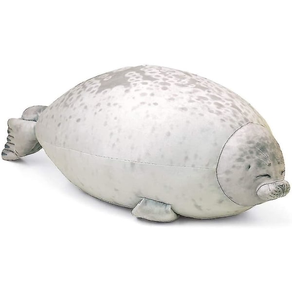 60 cm Seal Kudde Chubby Blob Seal Kudde Söt Seal Gosedjur Bomull Plysch Toy Kudde Kompatibel med Bord Mjuk Seal Kram Kudde Bac 40cm Beige