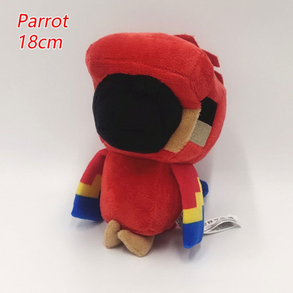 Minecraft Leikkieläimet Peli Nukke PAPUKAIVA -16CM PAPUKAIVA -16CM Parrot-16cm