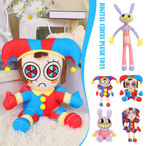 Täällä on The Amazing Digital Circus Plysch Doll Toy Pomni Pehmolelu For A ONE
